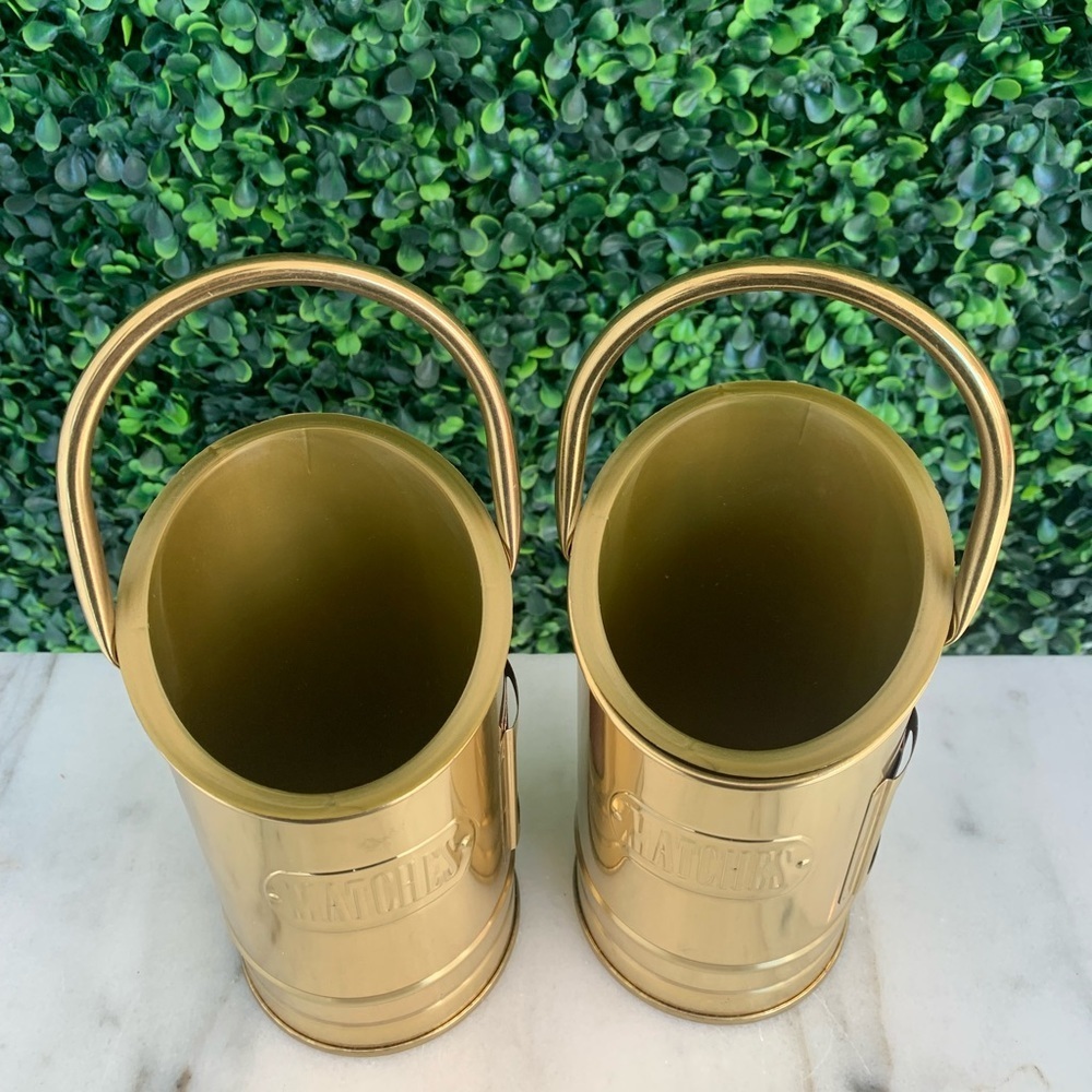 HOLIDAY SPECIAL: BRASS MATCHES HOLDERS (Set of 2)